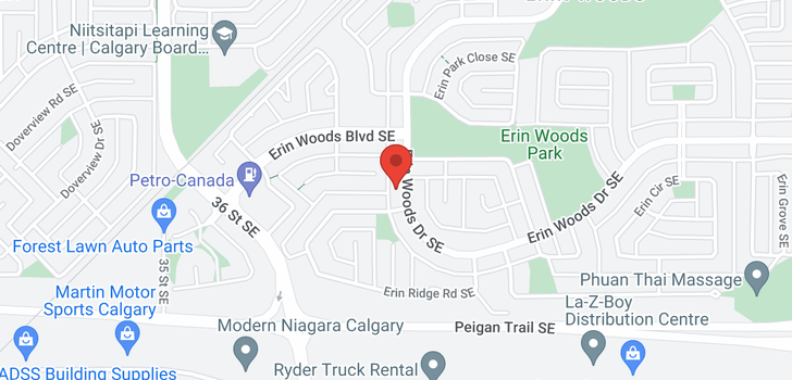 map of 957 Erin Woods Drive SE